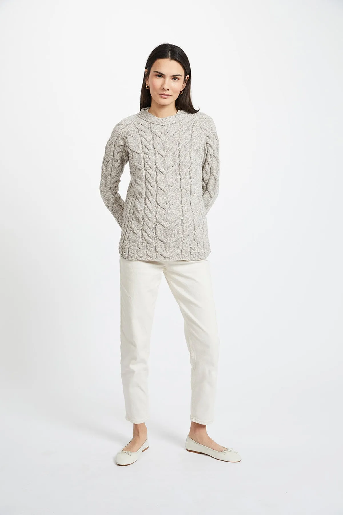 Supersoft Raglan Sweater in Wicker