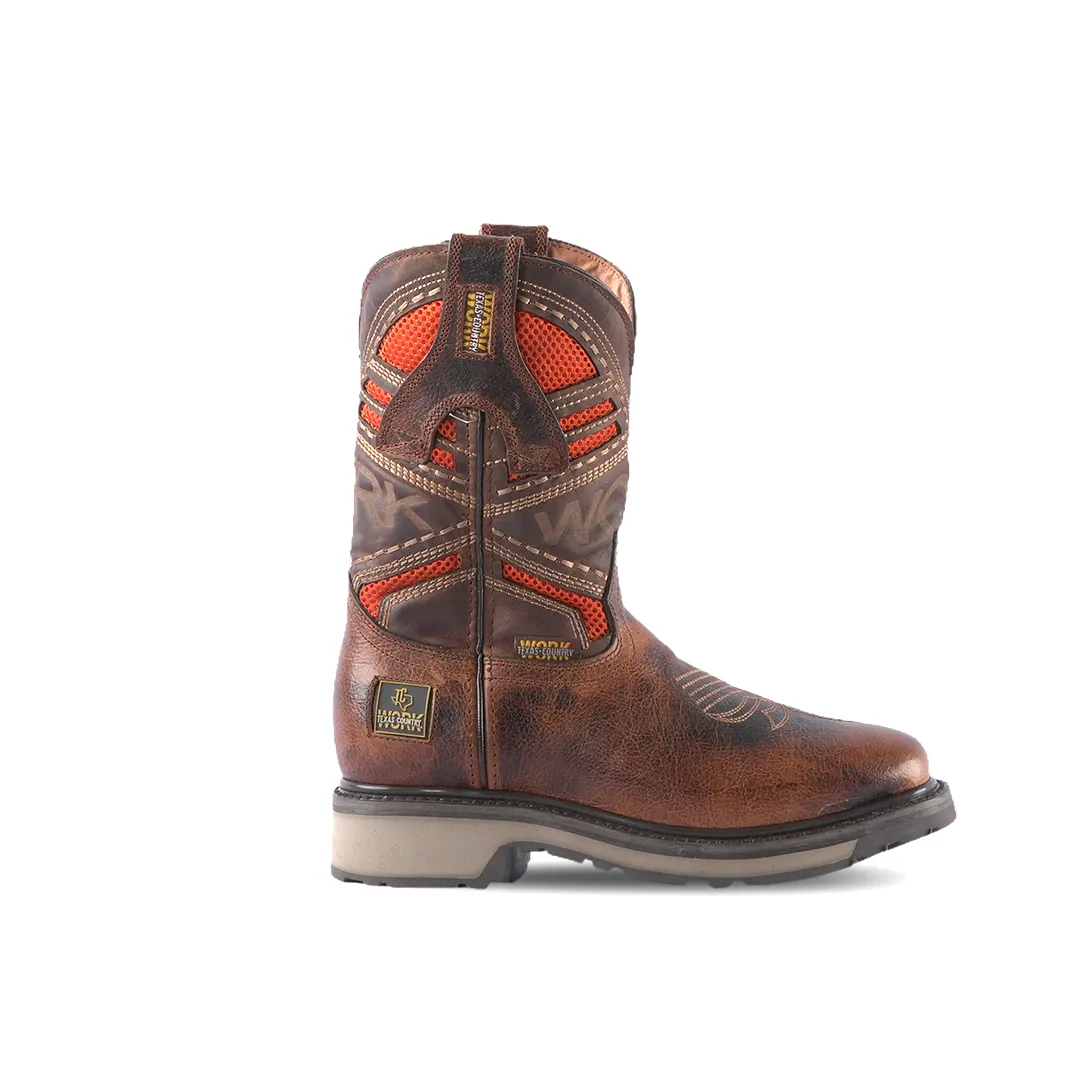 Texas Country Work Boot Bawyno Tan E05