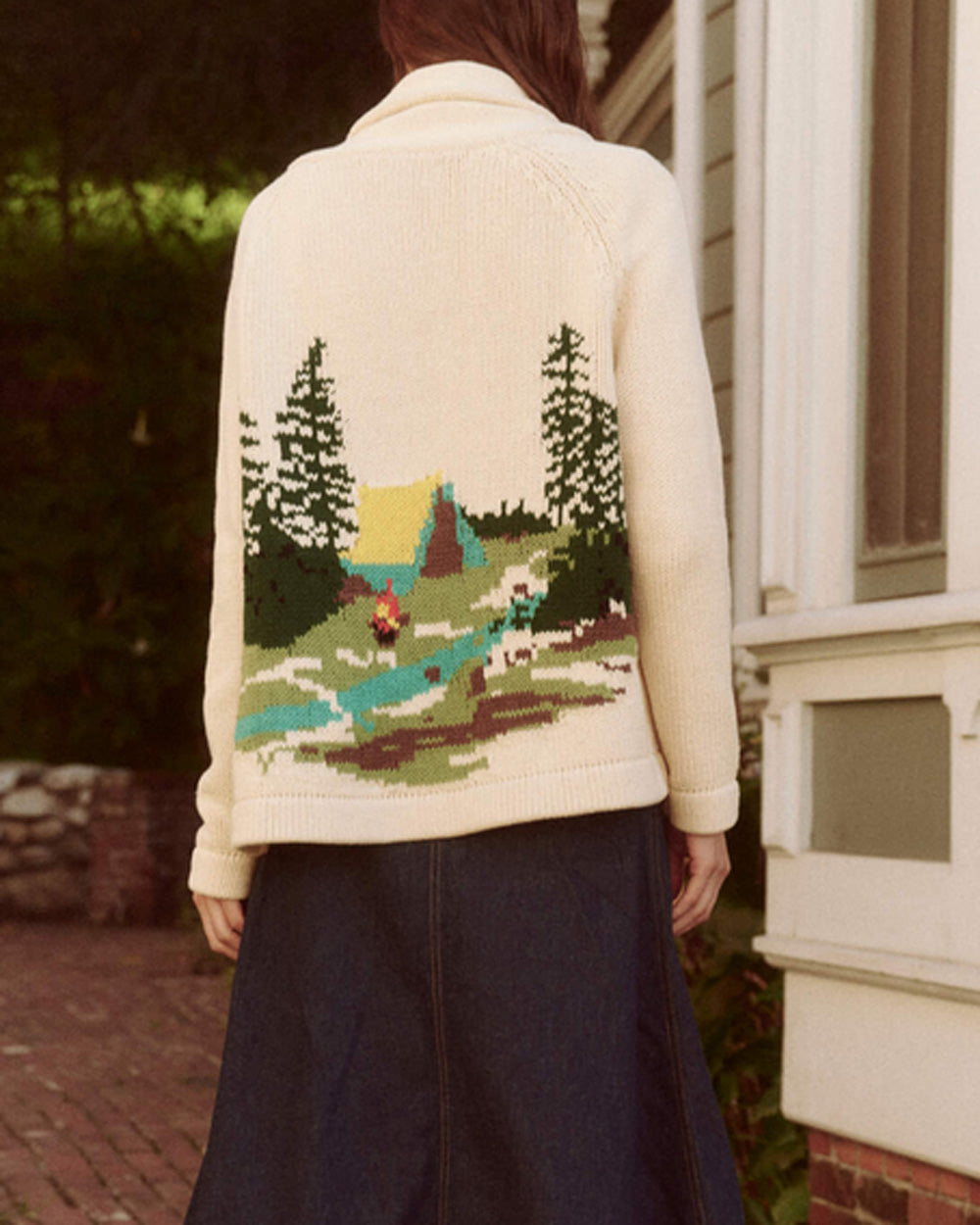 The Camp Lodge Cardigan in Cream