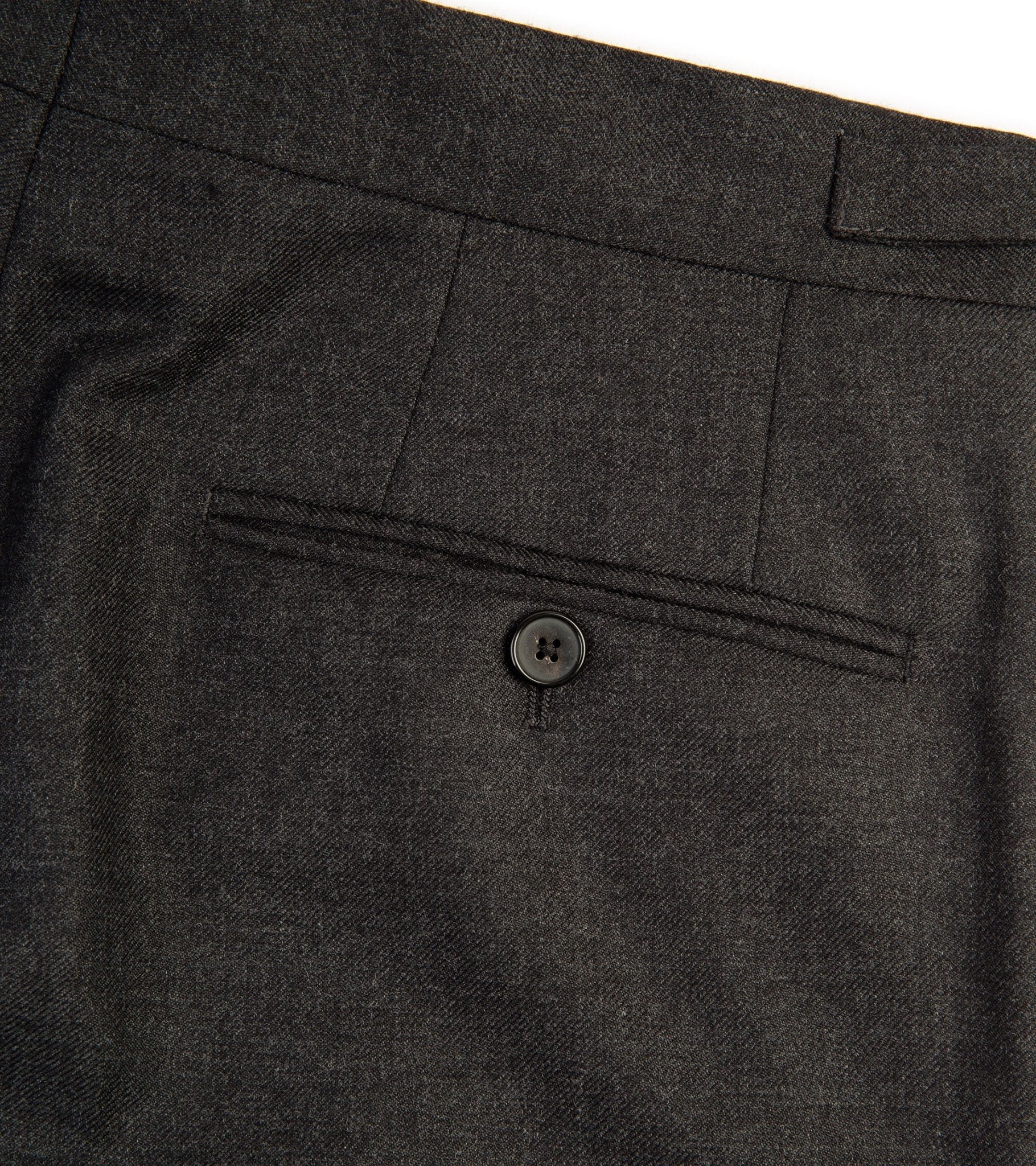 Trunk Wigmore Wool Twill Suit Trousers: Charcoal