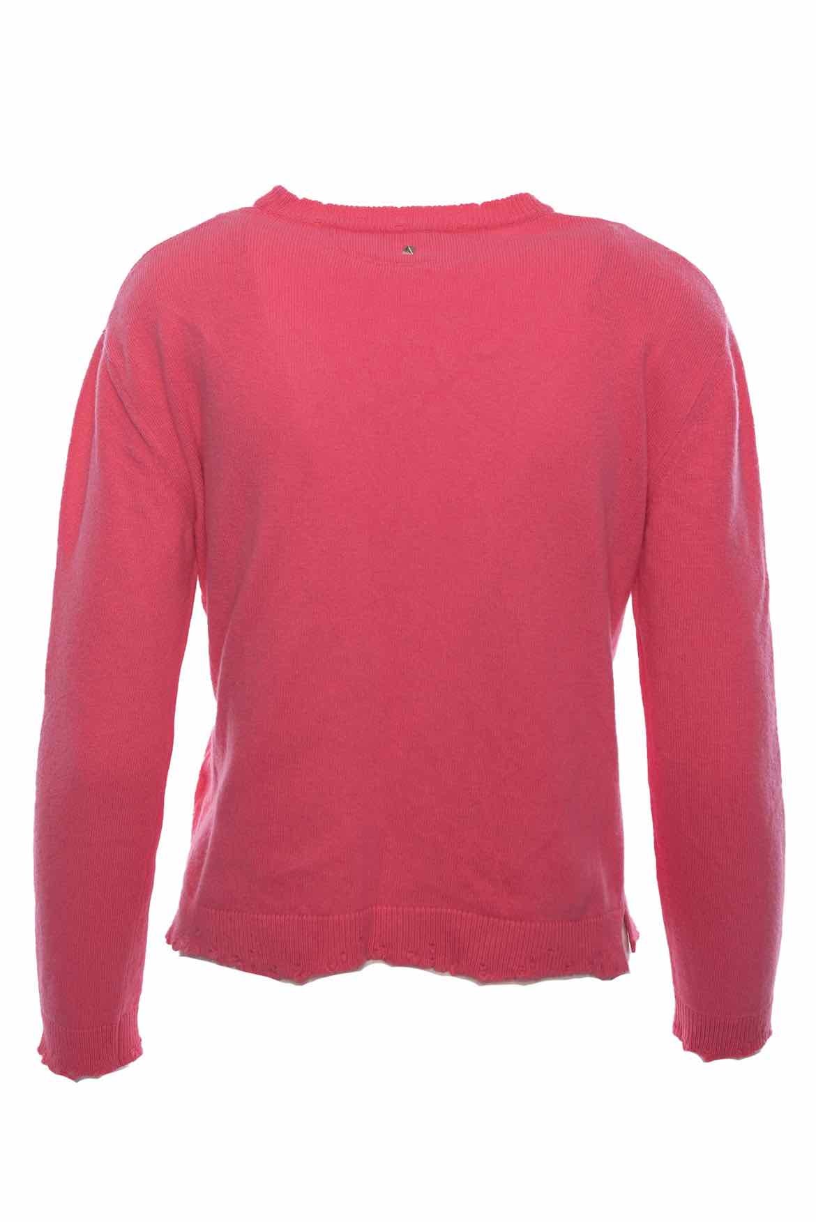 Valentino Size S 'Pink is Punk' Cashmere Blend Sweater