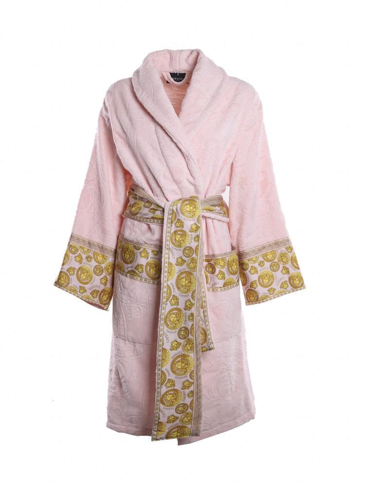 Versace Medusa Printed Long-Sleeved Robe