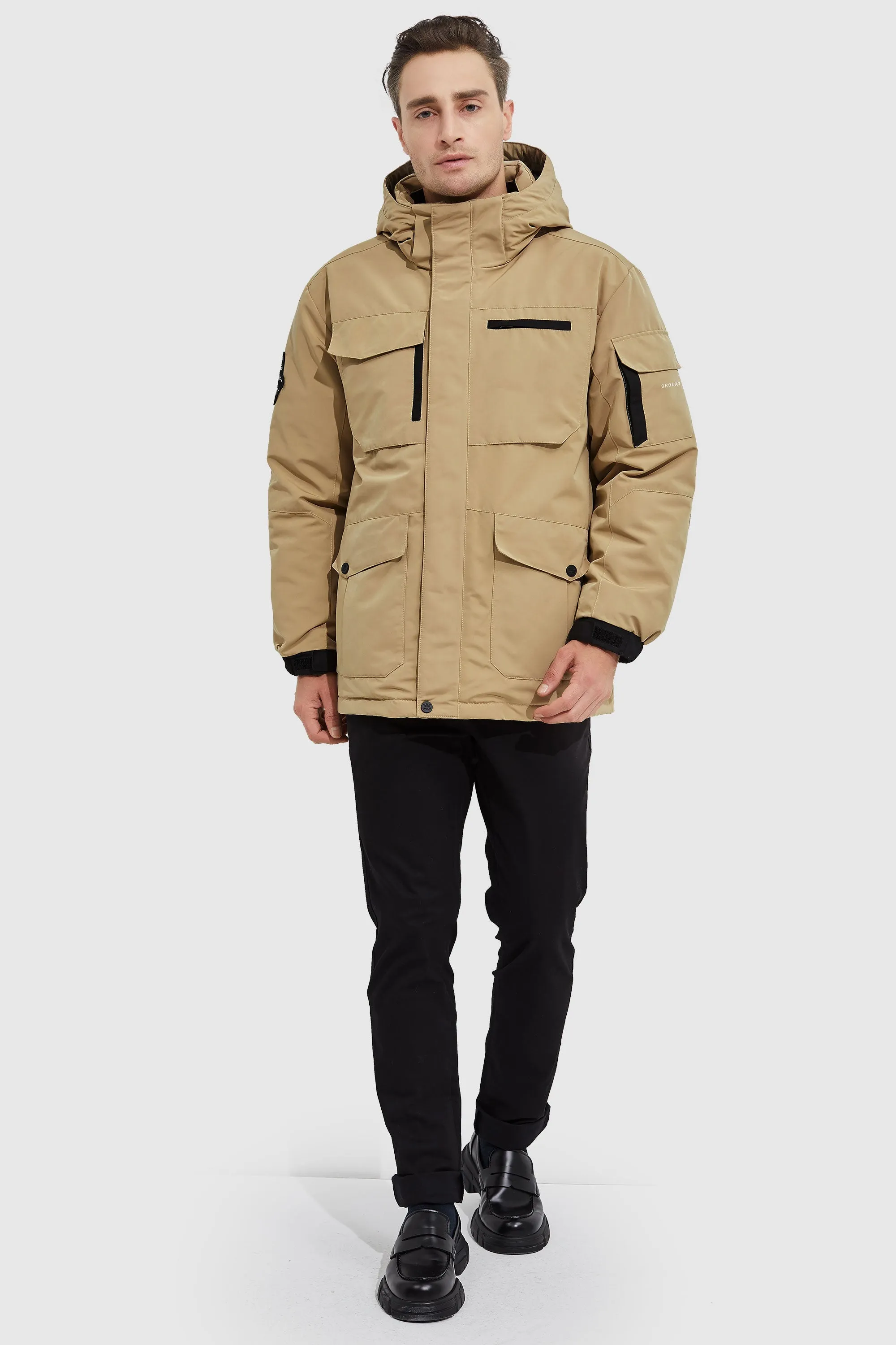 Warm Anorak  Detachable Hood Down Parka