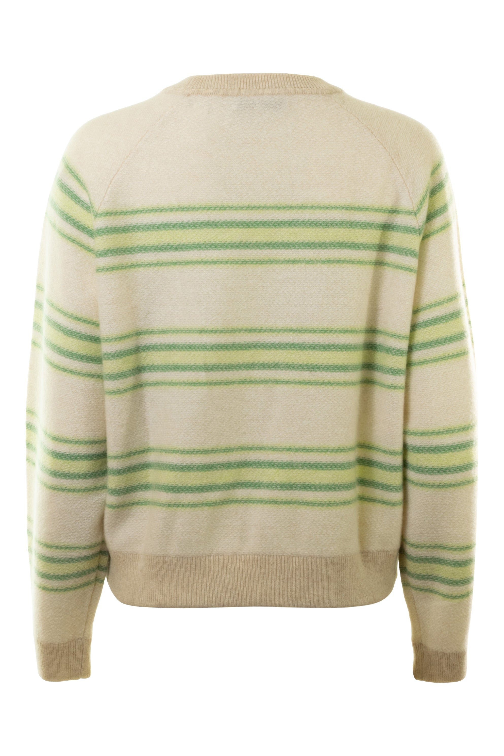 White & Warren Cashmere Blanket Stripe Sweater