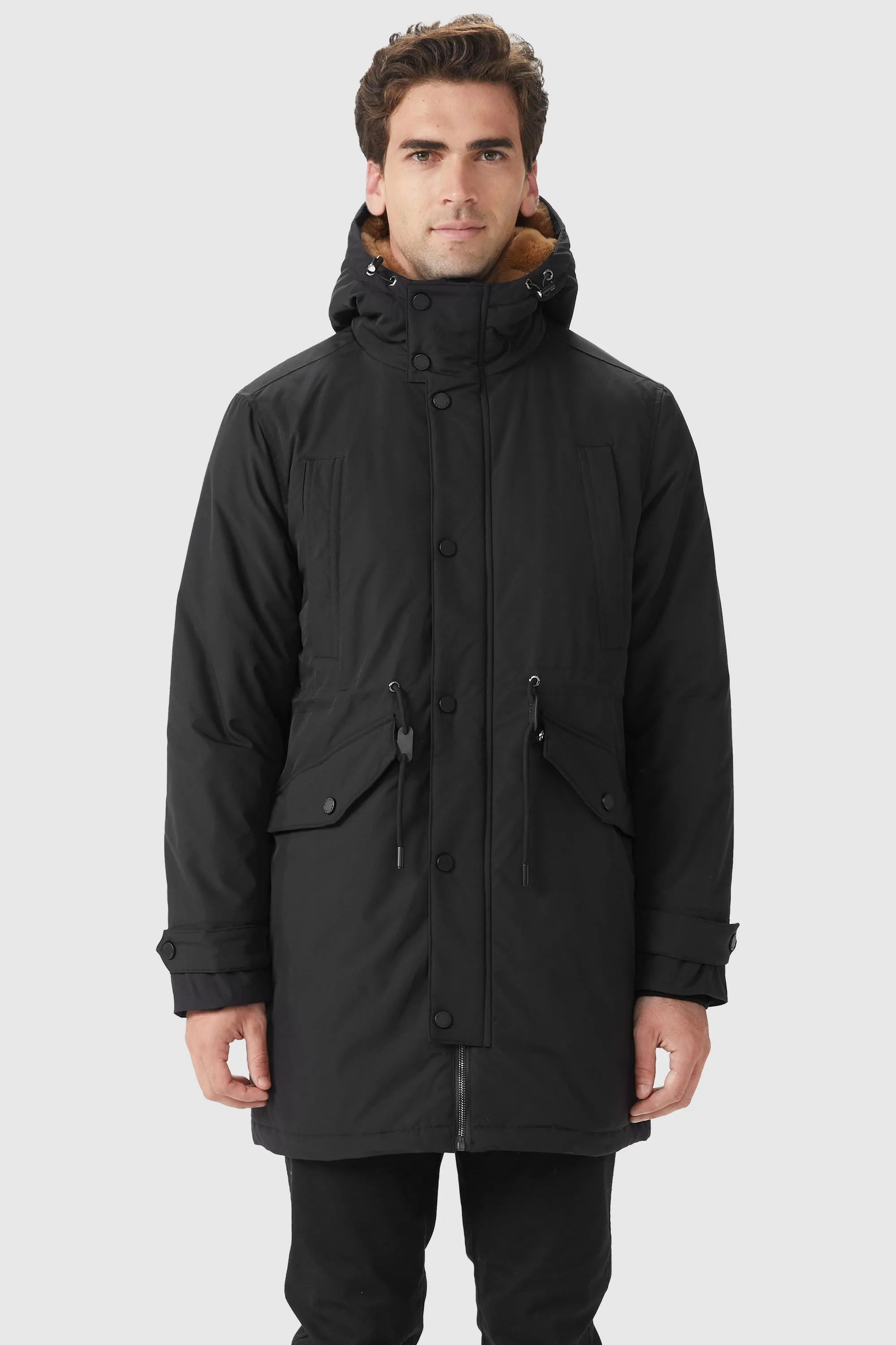 Winter Thicken Parka Jacket with Fleece Lined