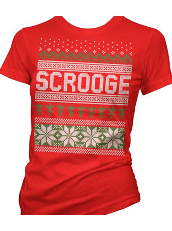 Women's Scrooge Ugly Christmas Sweater Tee