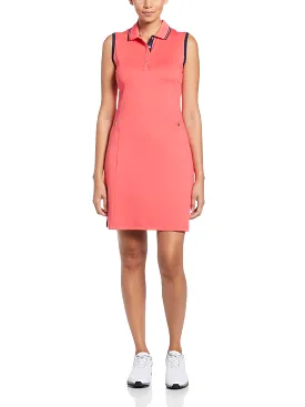 Womens Sleeveless Polo Dress