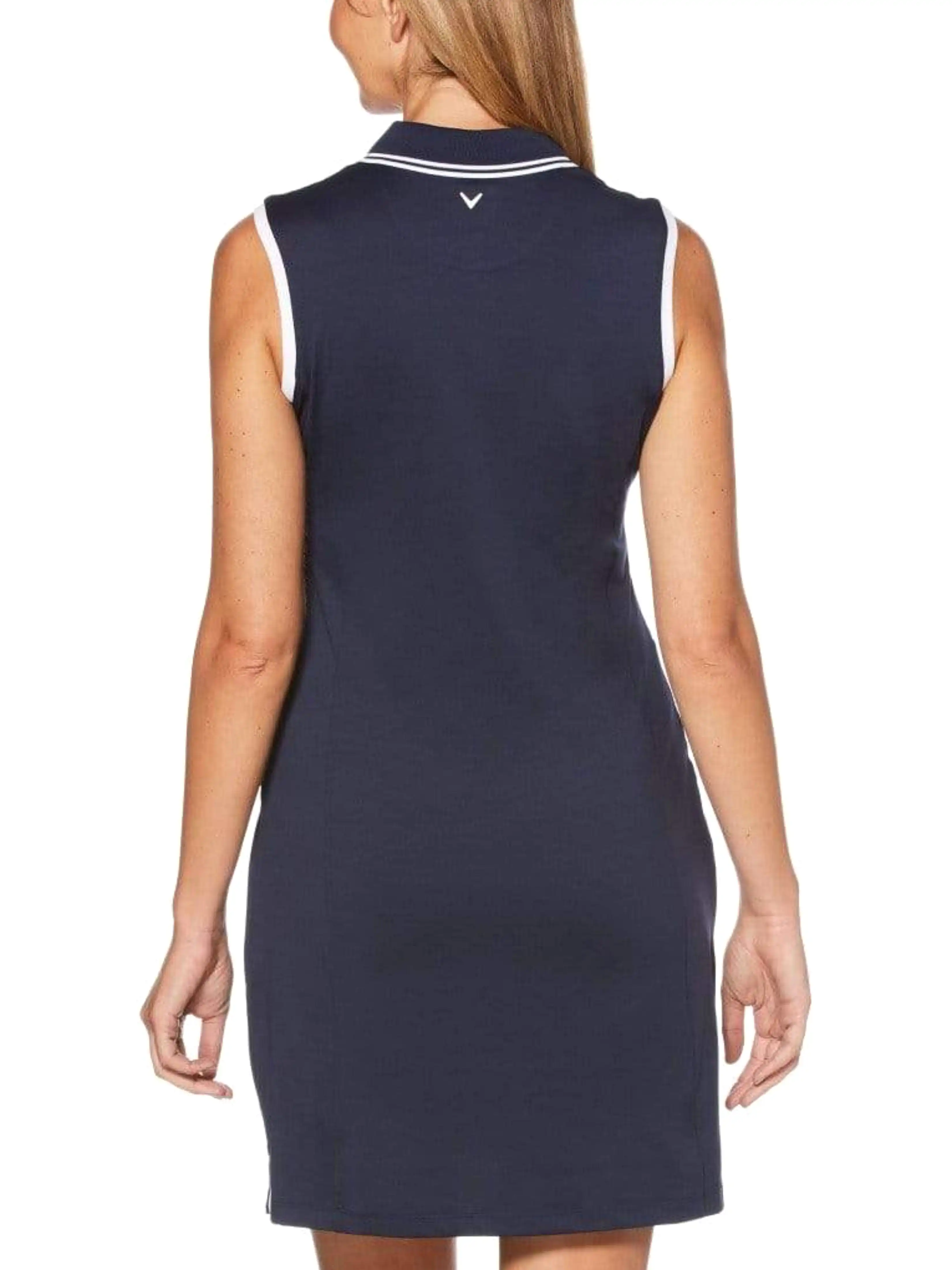 Womens Sleeveless Polo Dress