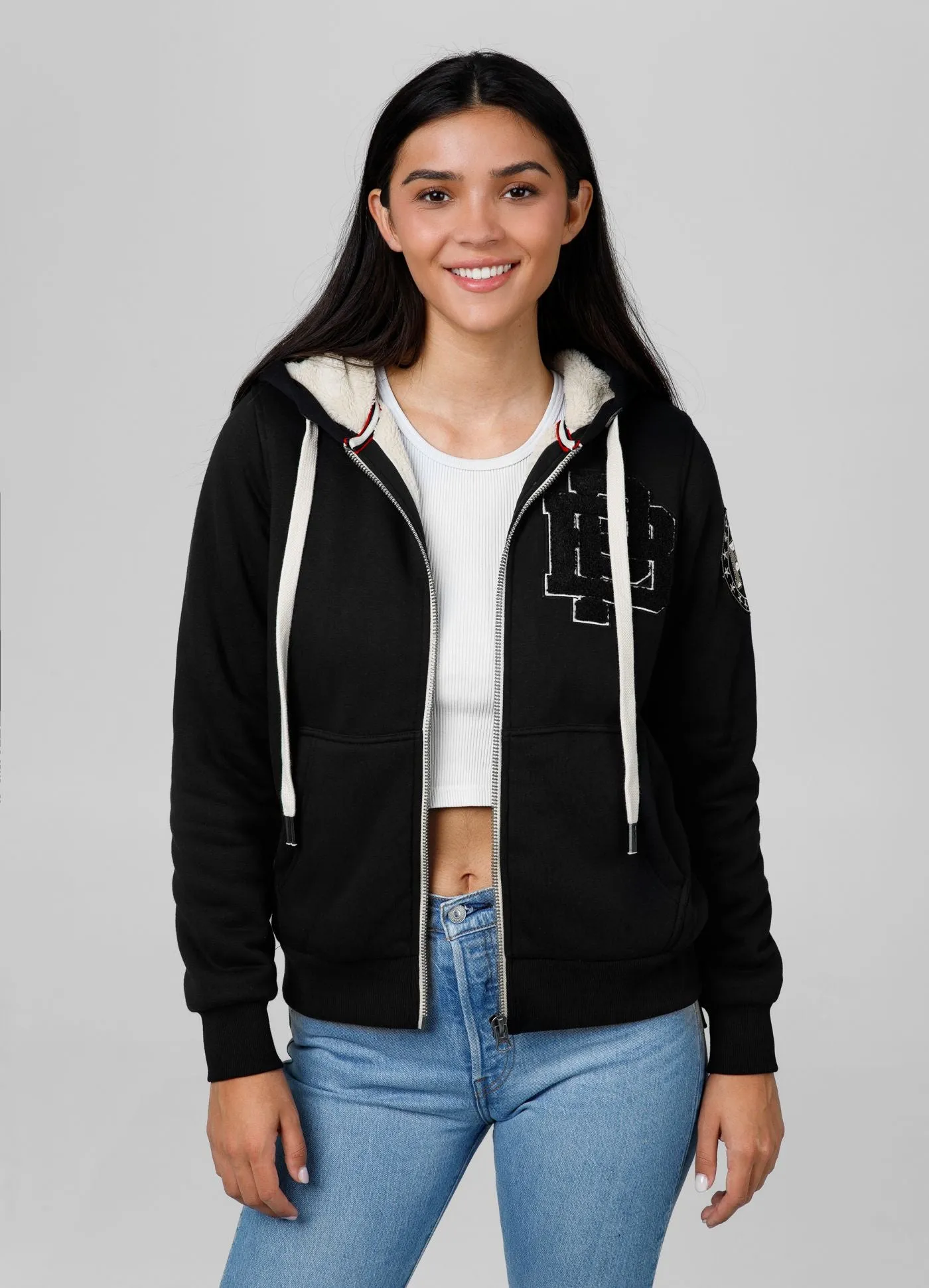 Women's zip-up hoodie Sherpa Ruffina